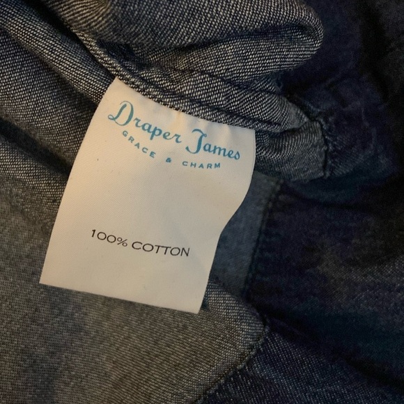 Draper James Chambray Ruffle Shift Dress, size 4, good used condition - Picture 9 of 9